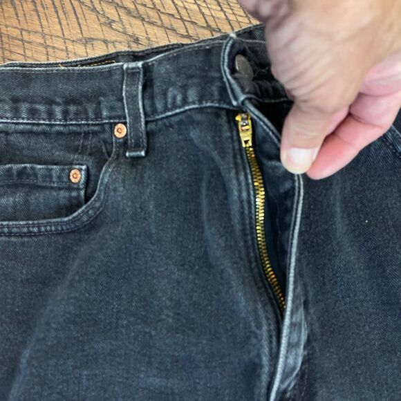 VINTAGE Levi 550 high rise black jeans - Picture 6 of 6